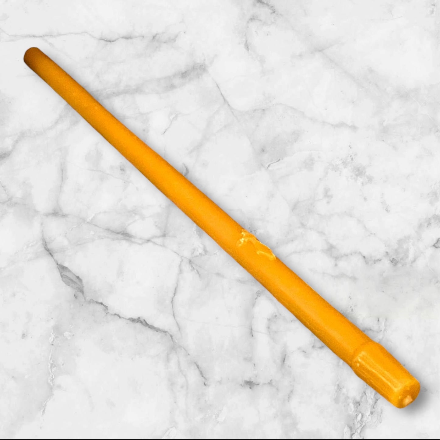 Memorial Beeswax Candle – 10 inch (Engraved Orthodox Cross)