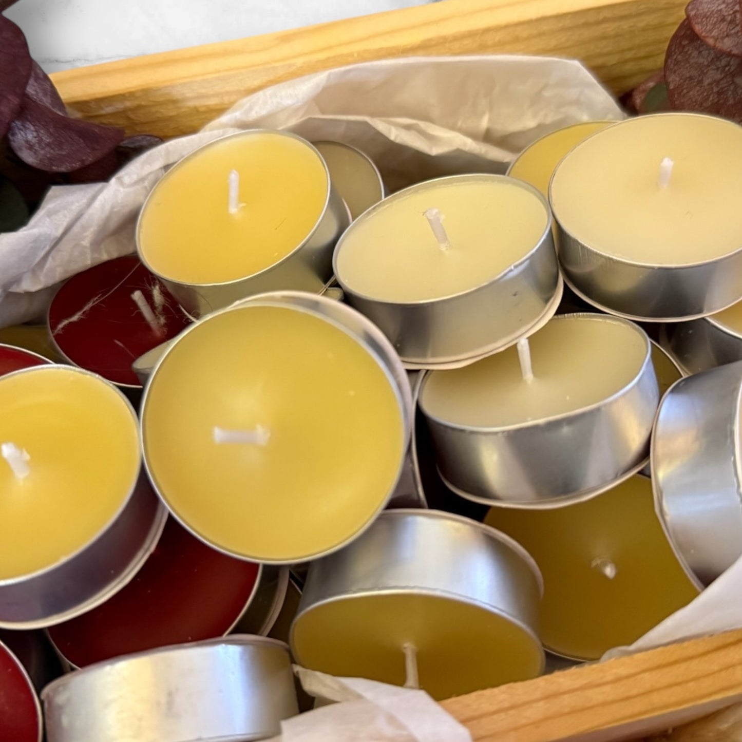 Beeswax Blessed Tealight Candles — Set of Two