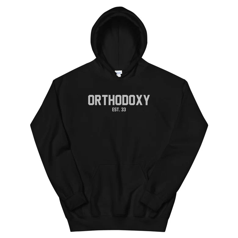 Hoodie Sweatshirt Orthodoxy Uni-Sex Black